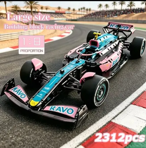 Carro Esportivo de Blocos para Montagem - Escala 1:8 - 2.312 Peças