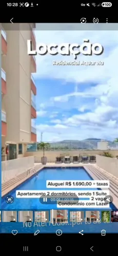 Aluguel Apartamento Aquarella bairro Aterrado com lazer completo!