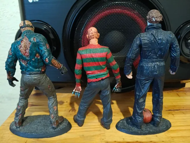 Boneco Freddy Kueguer , Jason e Michael Myers