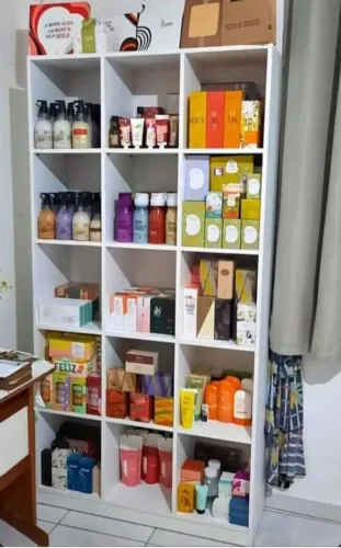 Colmeia em mdf para loja