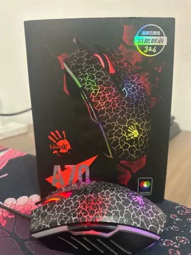 Bloody Mouse com interruptor e rolagem Light Strike - Macros totalmente programáveis 