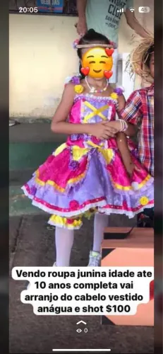 Roupa infantil junina 
