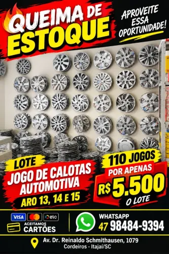 Vendo lote de calotas automotiva aro 13,14 e15