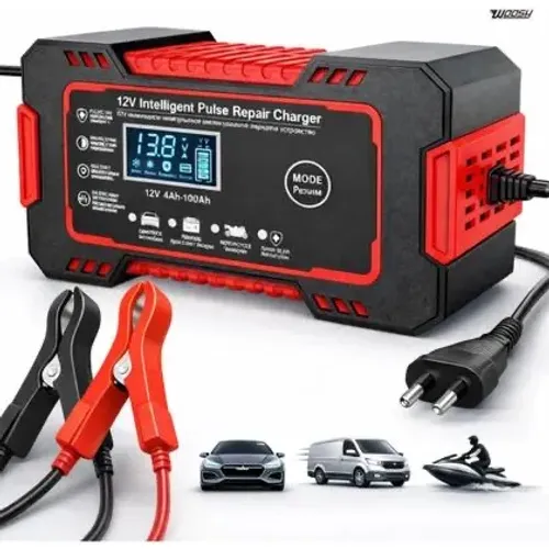 Carregador e Reparador de Bateria 12V ? Pulso Inteligente