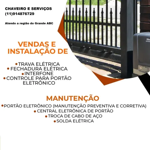Portão eletrônico Controle, Manutenção e Serviços