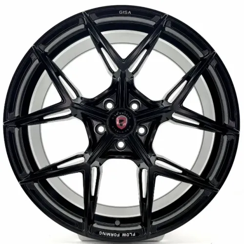 JOGO DE RODAS GISA STHARLIGHT (YA3823) ARO 20X9,5 e 10 PRETO ACETINADO 5X112 ET 35 e 38