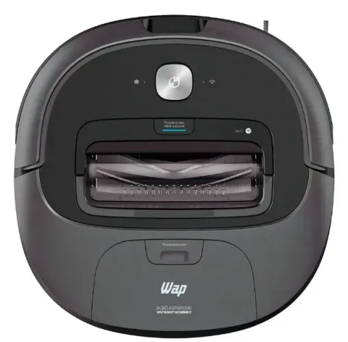Robô Aspirador De Pó Wap Robot Wconnect Wifi Alexa E Google Preto