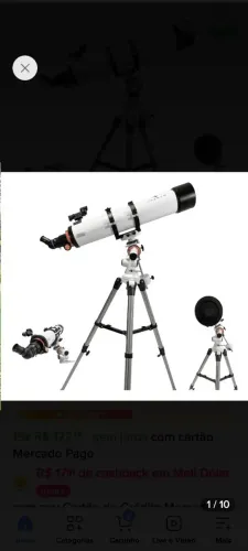 Telescópio Refrator 120/900mm Uranum