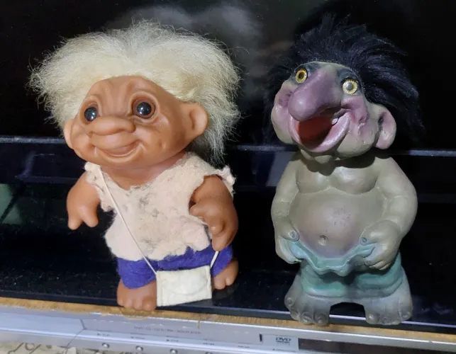 Bonecos troll antigos e raros