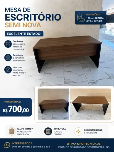 mesa de escritório.