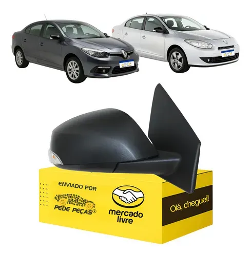 Retrovisor Fluence 9 Pinos 2011 12 13 14 15 16 2017 2018 L.d