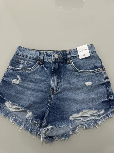 Short Jeans Feminino Cintura Média 