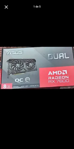 PLACA DE VÍDEO ASUS RX7600 8GB OC DUAL