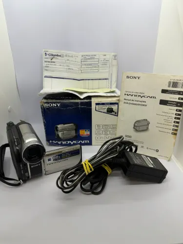 Filmadora Sony Handycam DCR-DVD650 Completa c/ Caixa e Manual - No Estado
