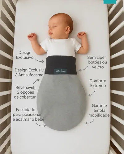 Saco de dormir para bebês 0 a 8 meses