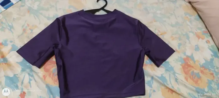 Cropped Adidas roxo