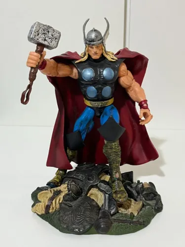 thor marvel legends series 3 - toy biz 2002 - completo com base 2002