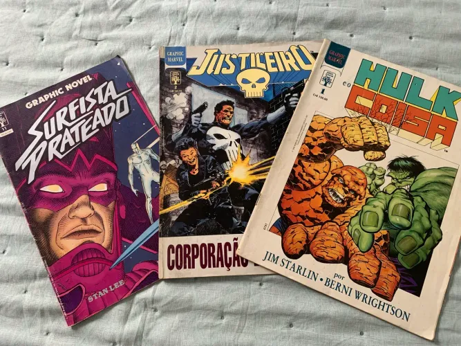 Graphic Novels Marvel (1989 e 1990) somente 120,00 cada