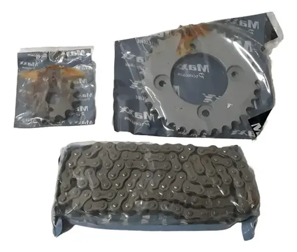 Kit Relação Honda Pop 100 2010 Até 2012 Maxx 428h X 106l Prata