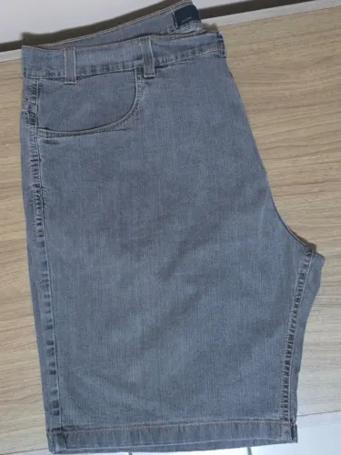 BERMUDA JEANS POOL CINZA - TAM 58 - BASKET/SKATE/NIKE/HIPHOP/Y2K/VINTAGE