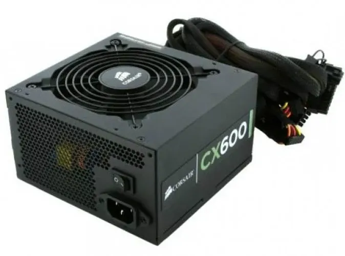 Fonte atx real Corsair CX600 80 plus 