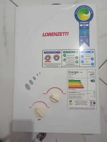 Aquecedor a gás Lorenzetti 