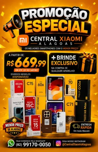 Xiaomi Redmi Note 14s, Poco X8 Pro Max, Note 15 Pro e Diversos Modelos Disponíveis