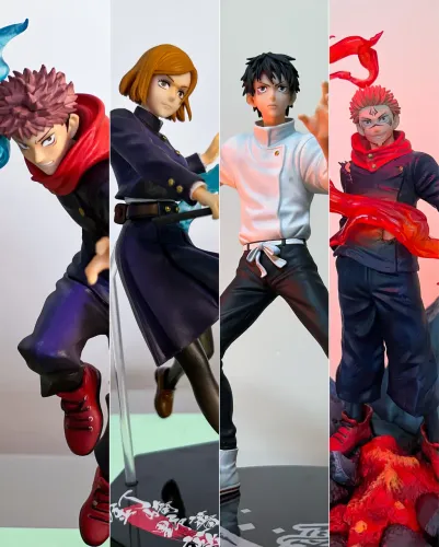 Conjunto figures Jujutsu Kaisen! Itadori, Nobara e Yuta ichiban kuji Originais SEM CAIXA!