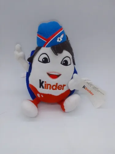 Pelúcia Kinder Ovo Kinderino Aeromoça Promocional Ano 2014 - 20cms