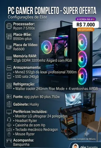 Pc gamer completo