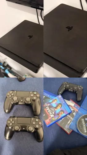 VENDO PS4 com 2 controles e alguns jogos