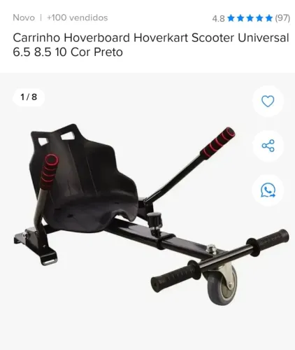 Overbord completo com carrinho kart.