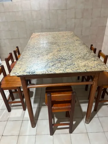 Mesa granito 8 lugares