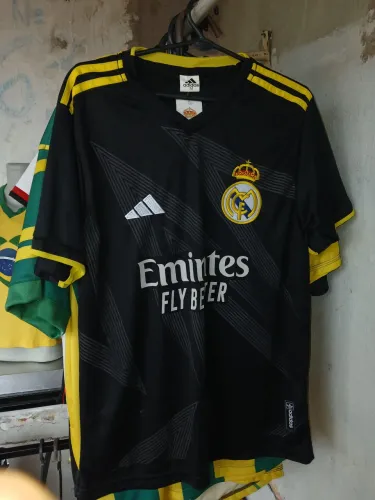 Camisa Real Madrid Adidas Preta Vini Jr 7 Third Original