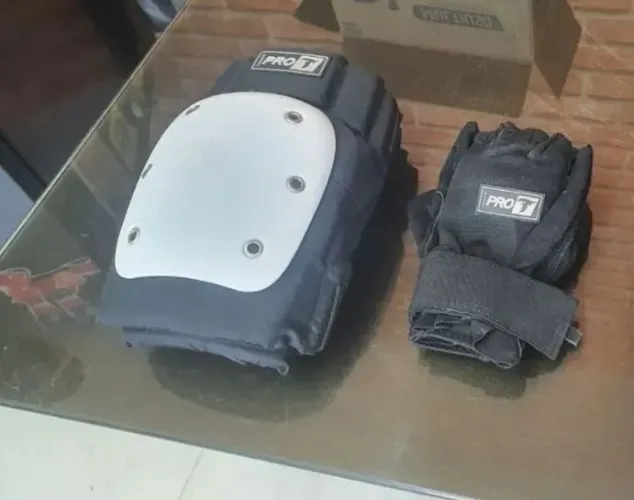 Kit proteção traxart pro (jolheira e luva) tam G