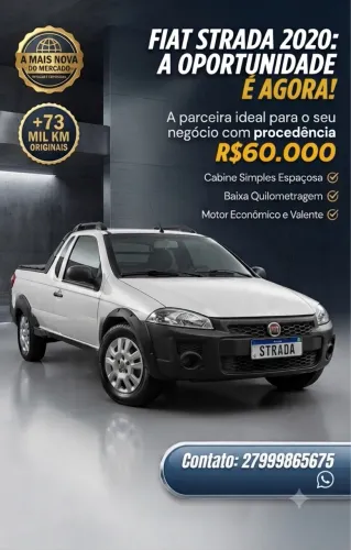 Fiat Strada Working Hard 1.4 Fire Flex 8V CS 2020