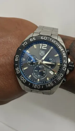 Relógio tag heuer fórmula 1 azul