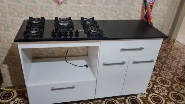 Balcão com Cooktop 5bocas