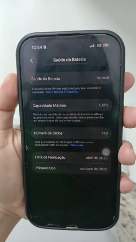 iPhone - 16 PRETO 256GB - Garantia Apple até out/26 ? Ótimo estado