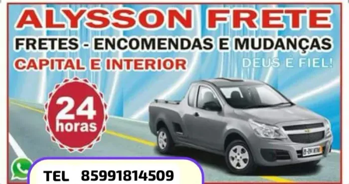FAÇO FRETE 24 HORAS TEL *09