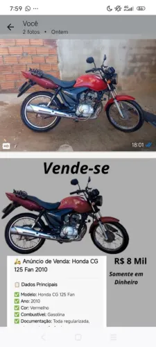 Moto fan 125 2010