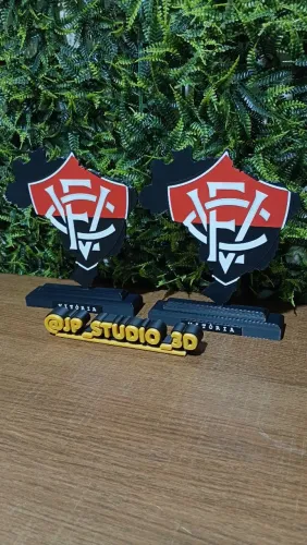 Kit 2 Placas Decorativas do Vitória ? Feitas em 3D