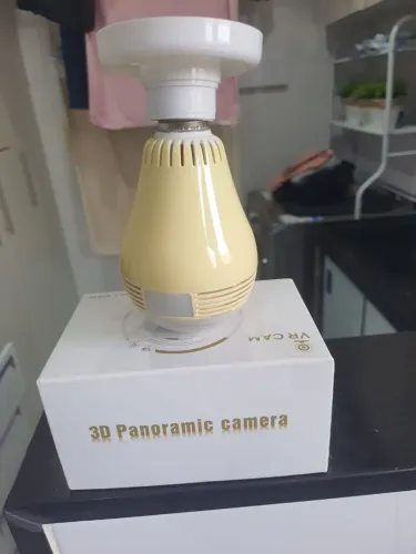 Vendo lâmpada com câmera 3D 