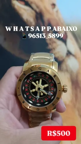 Relógio BVLGARI CASSINO PREMIUM MOSTRADOR PRETO