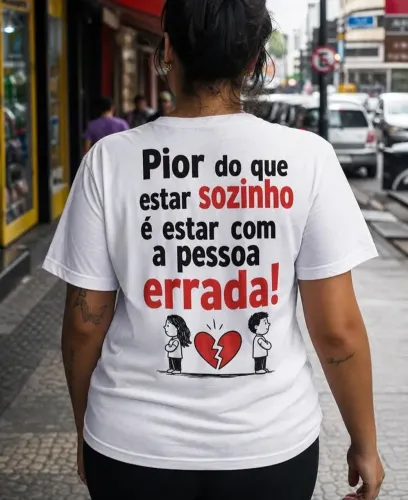 Camisa com frases
