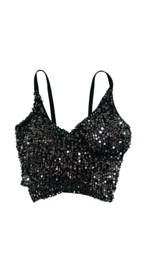 Blusinha brilhosa de longe