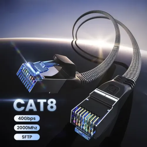 Cabo Rede Cat8 40gbs Rj45 2000mhz 2 Metros Alta Velocidade