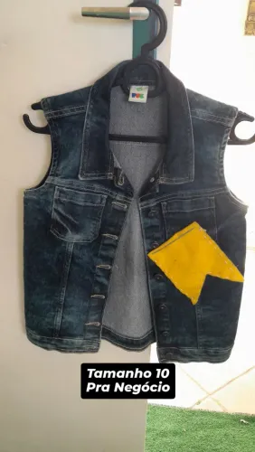Colete jeans PUC tam 10