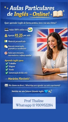 Aula de inglês particular online