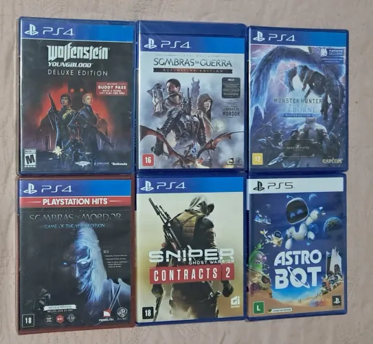 Jogos ps4/ps5 lacrados e seminovos.